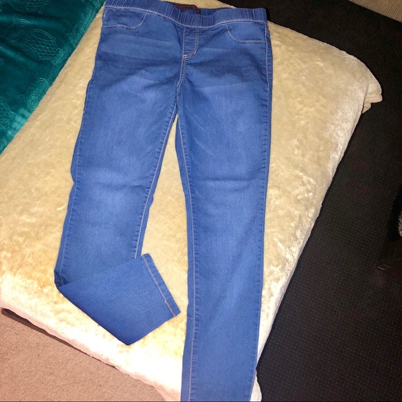 no boundaries denim leggings